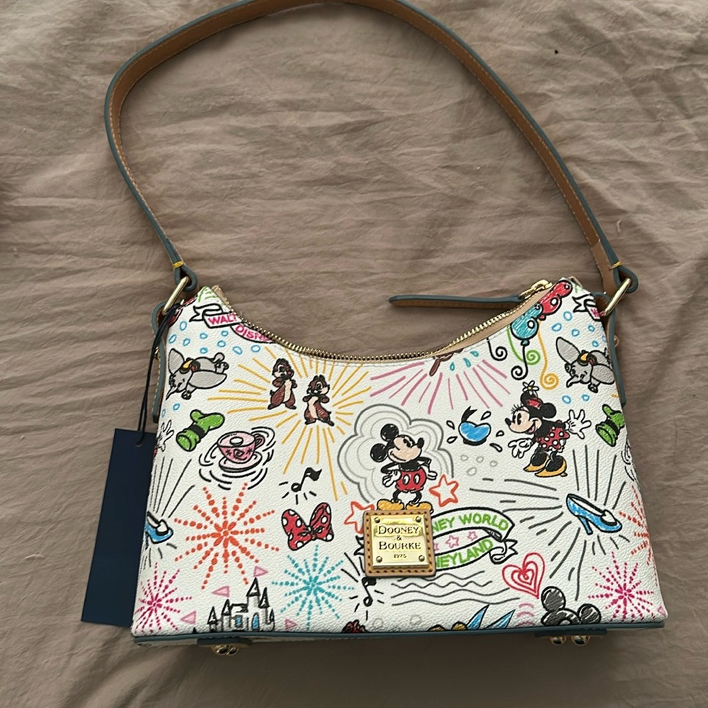 Dooney and Bourke , Disneyland, Disney World, shoulder bag, purse w/ characters